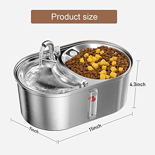 Dual Bowl Cat Water Fountain 3L