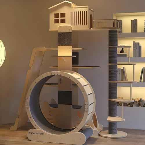 Cat Tree Tower House for Large Cats Style B (82.2 x 77.52 x 40 in)