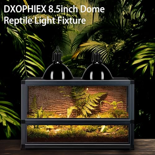 8.5inch Dome Reptile Heat Lamp Reptile Light Fixture (8.5inch)
