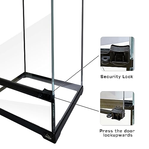 Reptile Glass Terrarium Tank 10 * 10 * 14in (10x10x14 inch)