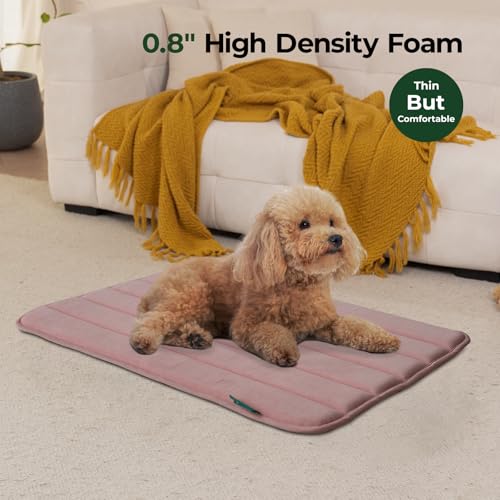 Dog Crate Pad (30.0"L x 19.0"W x 0.8"Th / Mellow Rose, 1 Pack)