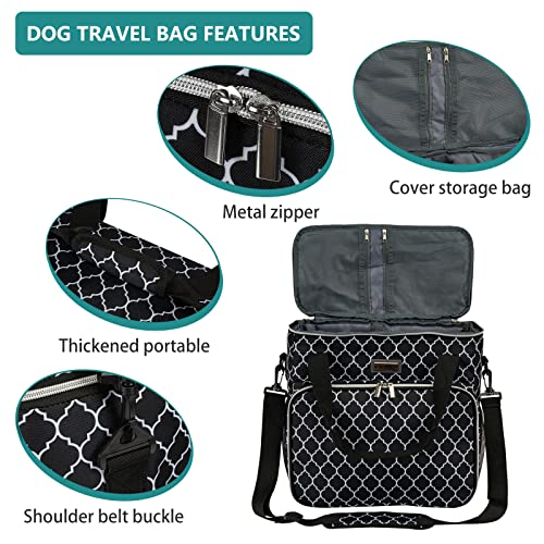 Dog Travel Bag (DLblack / Medium)