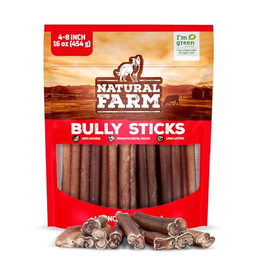 Odor Free Bully Sticks (4-8" Standard - 16 Ounce)