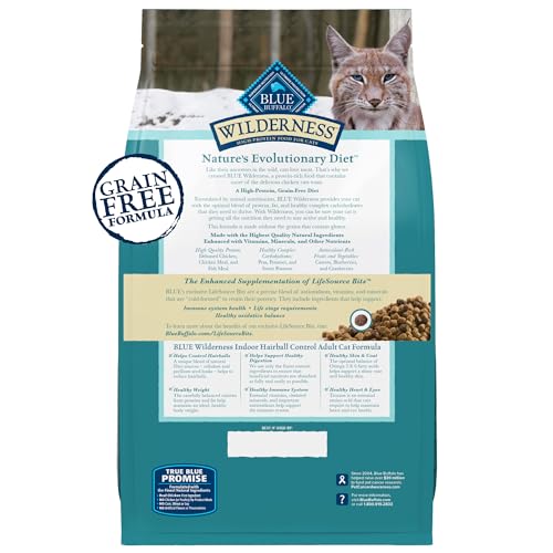Wilderness Chicken Indoor Hairball Control Dry Cat Food (5 Pound (Pack of 1))