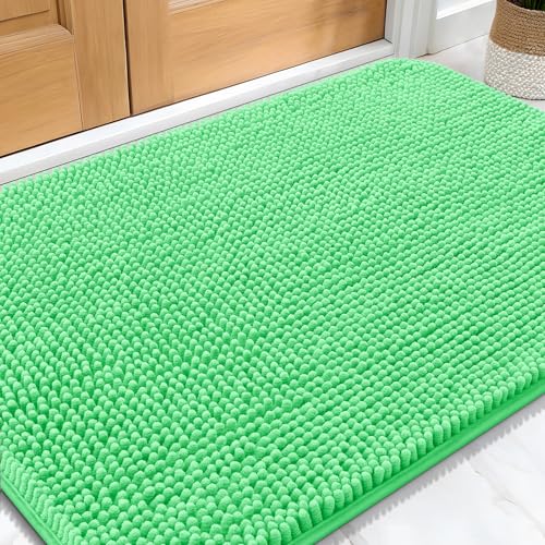 Dog Door Mat for Muddy Paws 30x20 (Mint Green / 30" X 20")
