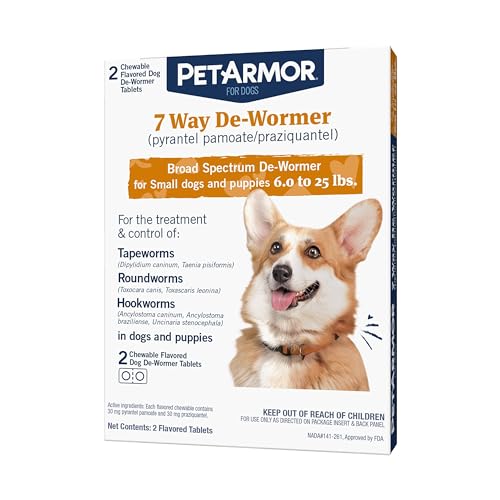 7 Way Dog Dewormer Small 6 (Small Dogs & Puppies (6-25 lbs) / 2 Count)