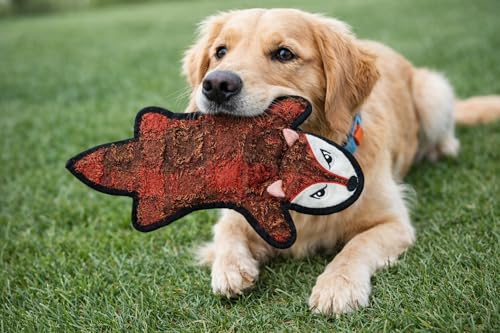 5 Pack Ultra Tough No Stuffing Squeaky Dog Toys for Large Dogs No Mess Interactive Durable Plush Chew Toy Indestructible Dog 6 Layers (5 Pack Strong Plushy Animal Pattern / Small to Medium)