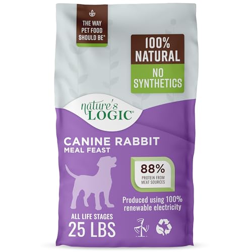 Dry Dog Food Rabbit Meal Feast Dry Kibble (25 Pound (Pack of 1))