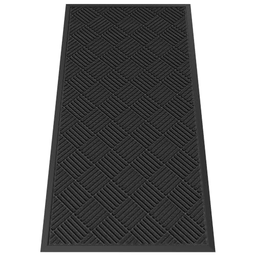 Indoor Outdoor Door Mat (Black Diamond / 2' x 4' (Rectangular))