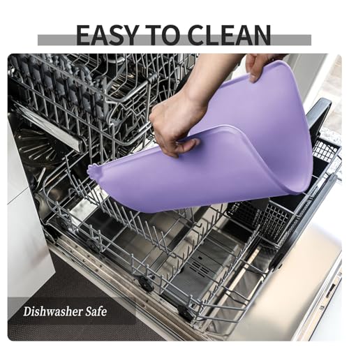 Silicone Pet Feeding Mat (Lilac Purple / 18.5" x 11.5")
