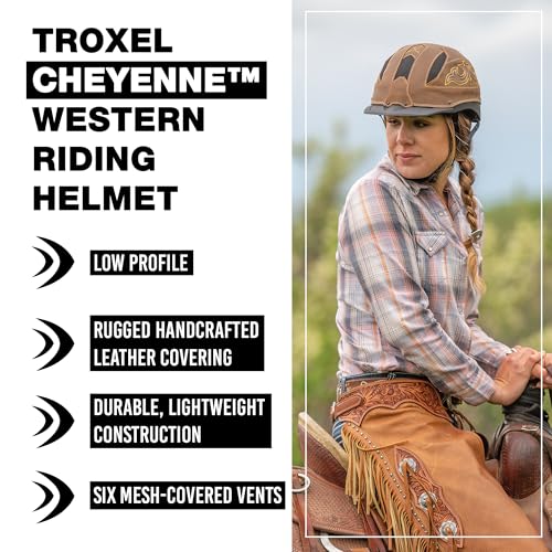Cheyenne Rugged Horse Riding Helmet (Brown / Small)