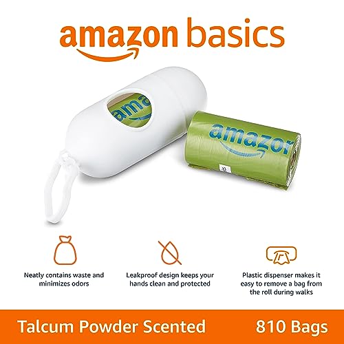 Premium Leak Proof Dog Poop Bags with Dispenser and Leash Clip (810 Bags)