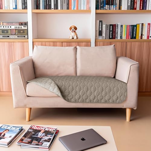 Waterproof Loveseat Cover (32x53 Inch (Pack of 1) / Dark Stone/Light Stone)