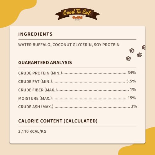 Natural Buffalo Dog Treats (8 Ounce (Pack of 1))