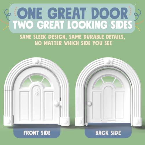 Meow Manor® Cat Door Interior Door (White)