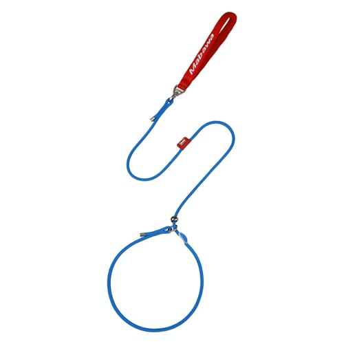 Dog Anti Slip Leash 5FT with Metal Stopper (Blue / 5.6FT)