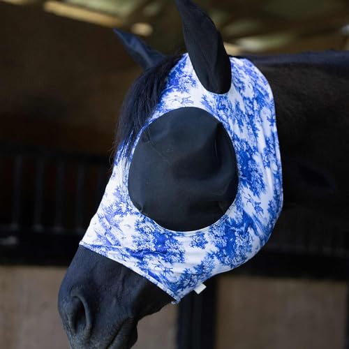 Lycra Horse Fly Mask w (Equestrian Toile / Cob)