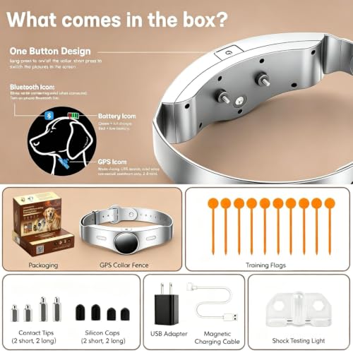 GPS Wireless Dog Fence (Silver)