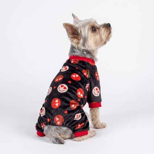 Hearts Eyes Smily Face Dog Pajamas (Heart Eyes Face / XX-Large)