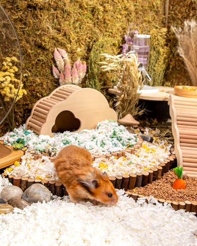 Paper Pellets Hamster Bedding (36L - White/Green Paper Bedding)