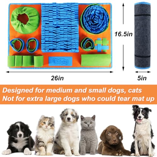 Snuffle Mat for Dogs (Blue Green Orange)