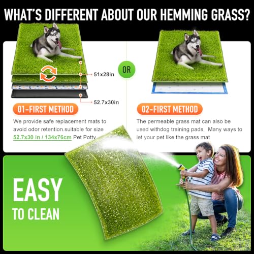 Artificial Grass for Dogs (Green / 51 x 28")