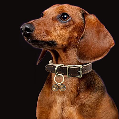 Copper Bells for Dog Collars with Snap Clips (D-ring(Fits All Dogs))