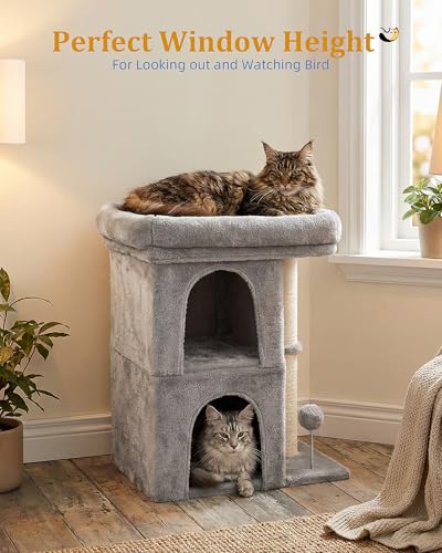 Cat Tree for Large Cat (24''Light Grey)
