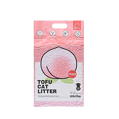 Tofu Cat Litter Natural Clumping Tofu Cat Litter (12 Pack / Peach)