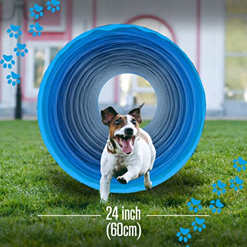 Dog Tunnel Dog Agility Tunnel (Blue)