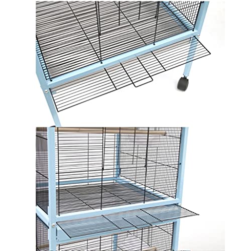 Bird Cage Parrot Cage Flock Bird Cage Large Luxury Wrought Iron Breeding Bird Cage can be Layered for Breeding Flock of Birds Parakeet Canary Birdcages