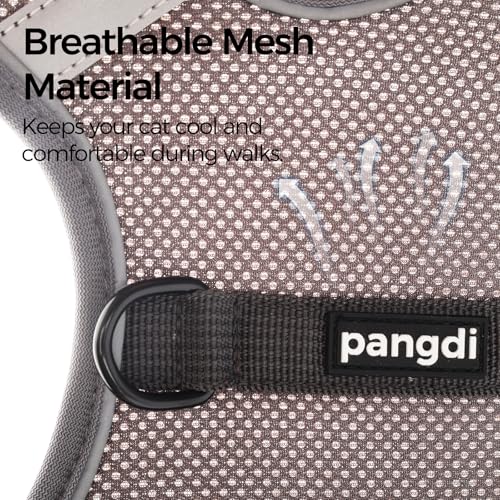 Cat Harness and Leash Set (Grey / Large)