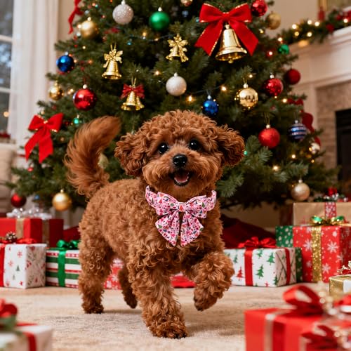 Christmas Dog Collar with Sailor Bow (Large (Pack of 1) / Ho Xmas(Sailor Bow))