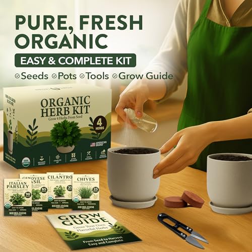 Organic 4 Herb Indoor Garden Kit