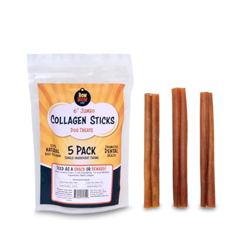 SafeFit™ Beef Collagen Sticks for Dogs (6" - Jumbo)
