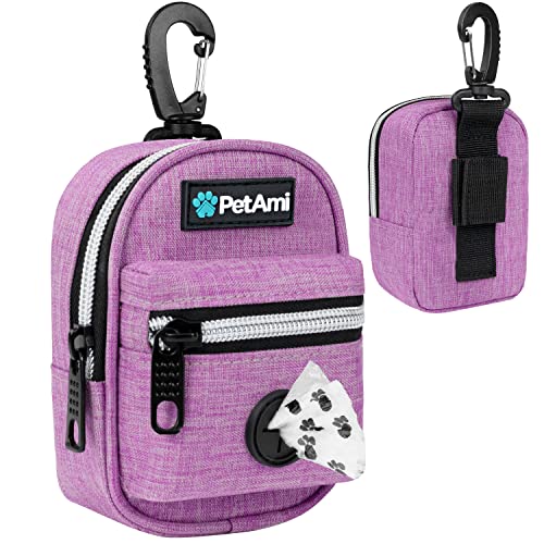 Dog Poop Bag Holder for Leash (Purple / 1 Count (Pack of 1))