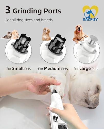 Dog Nail Grinder Quiet (White)