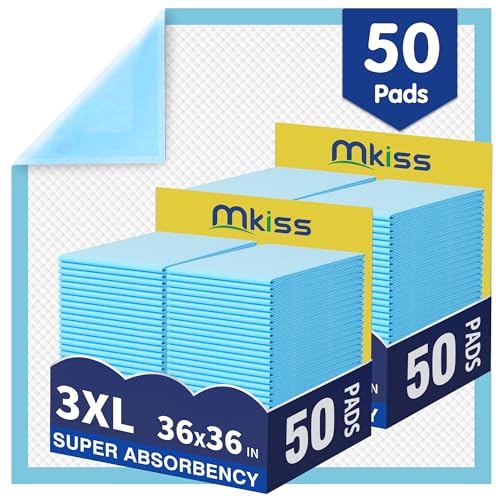 Disposable Bed Pads 36" x 36" 50 Count (36"x36"(50 Count))