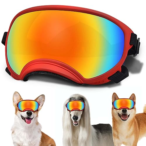 Medium Dog Sunglasses with Adjustable Strap UV Protection