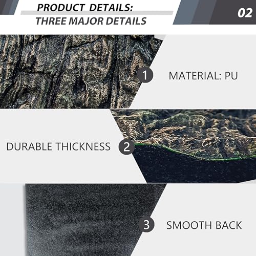 23.6x17.7in Rock Terrarium Background (Paleyellow-23.6"* 11.8"（1pcs）)