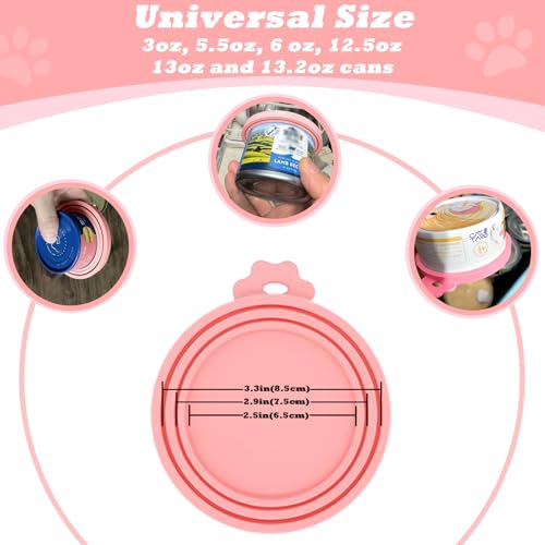 Cat Treat Spoon Squeeze & 3 Pcs Can Lids (Treat spoon / Pink)