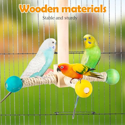 Rotating Bird Perches Toy (Rotating Bird Swing Toys)