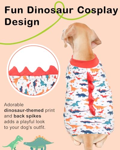 Dinosaur Costume Dog Pajamas (XXXX-Large / Dinos#2)