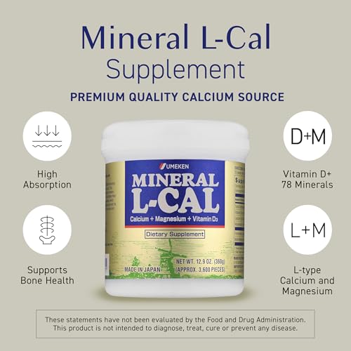 Mineral L Cal Calcium with Vitamin D3 (3600 Count (Pack of 1))