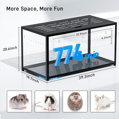Hamster Cage 2.0 (39.3"L x 19.7"W x 20.6"H / Black)