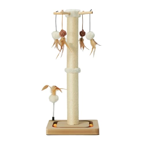 Cat Scratching Post 27 Inches Sisal Scratch Posts for Indoor Cats (27 inches)