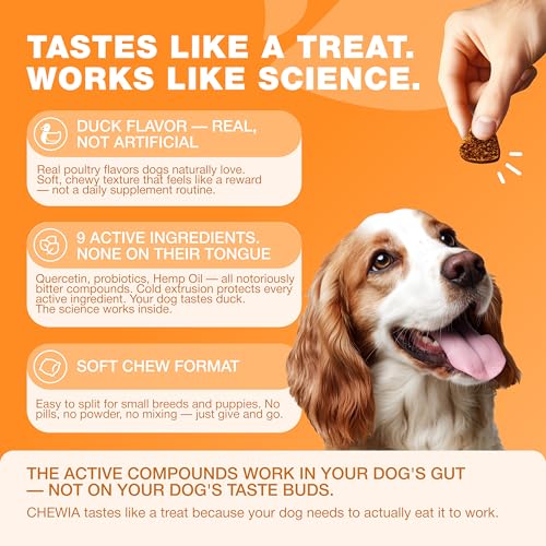 Dog Allergy Relief Chews for Itchy Skin (180 count / Allergy Support Chews)