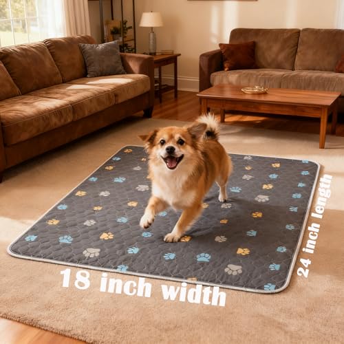 Washable Pee Pads for Dogs (Colour Paws / 18*24''-2pcs)