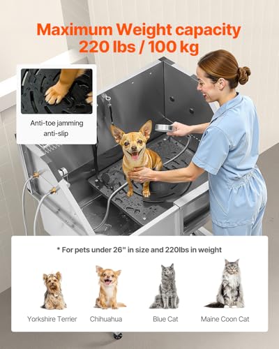 38 Inch Stainless Steel Dog Washing Station (Silver / 38 inch)
