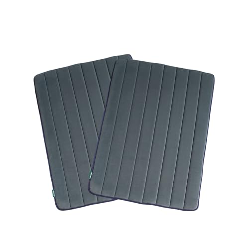 Dog Crate Pad (48.0"L x 30.0"W x 0.8"Th / Dusty Blue, 2 Packs)